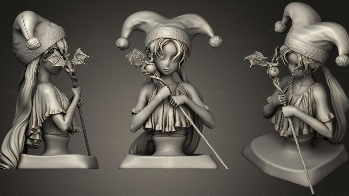 Статуэтки и статуи разные (Принцесса Шелфаниэль, STKR_0907) 3D модель для ЧПУ станка